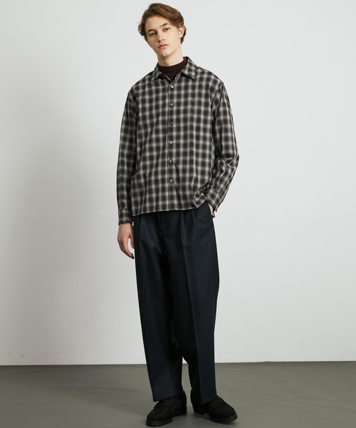 UNITED TOKYO（ユナイテッドトウキョウ） シャツ DRY WOOL オンブレ