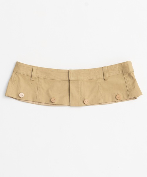 MAISON SPECIAL チノパン 2way Double Waist Curve Shorts/2WAY