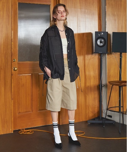 MAISON SPECIAL チノパン 2way Double Waist Curve Shorts/2WAY