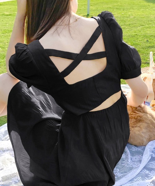 REMUR ワンピース 背中あきロングワンピース : ZOZOTOWN Yahoo!店