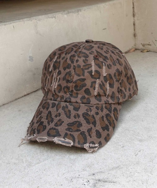 CORNERS キャップ 帽子 ヒョウ柄キャップ レディース : ZOZOTOWN