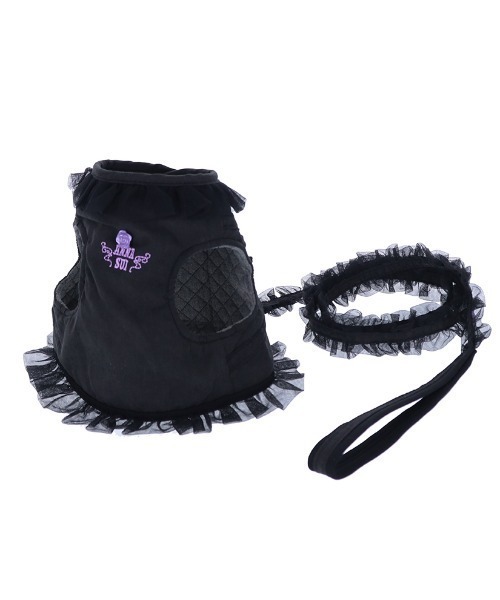 ANNA SUI 犬 ハーネス リード SUI/猫用フリル付きハーネス/M