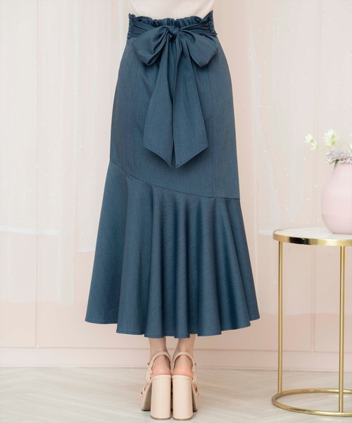 ベルンハルト ウィルヘルム 変形スカート 美品 WILLSELECTION（ウィルセレクション） スカート バックリボンフレア