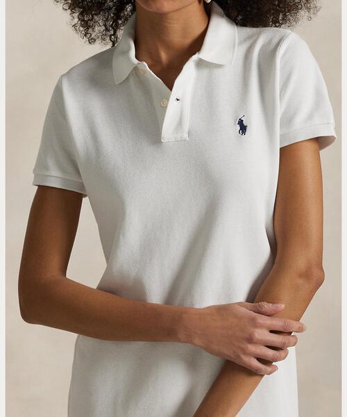 POLO RALPH LAUREN ワンピース コットン メッシュ ポロ ドレス