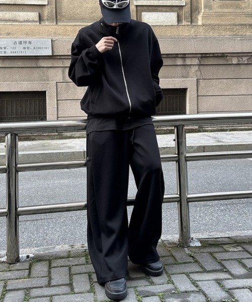 link lot スウェットパンツ ジャージ サイドスナップボタンワイド