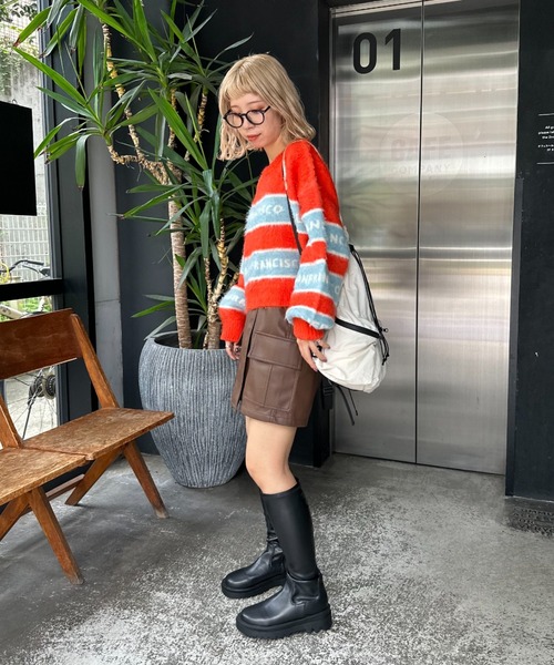 「HELLO.SANFRANCISCO」 長袖ニット FREE アイボリー レディース_画像4