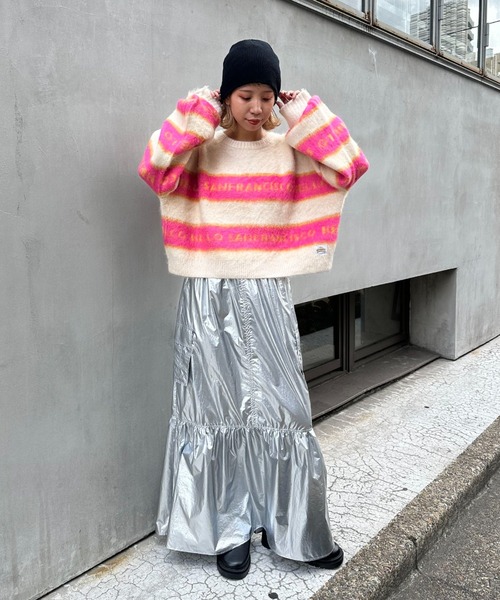 「HELLO.SANFRANCISCO」 長袖ニット FREE アイボリー レディース_画像5