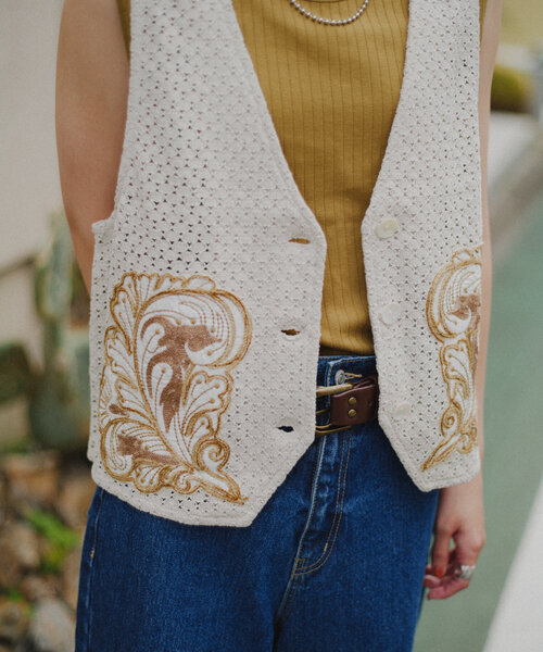 CIAOPANIC TYPY（チャオパニックティピー） ベスト ジレ aguniパッチ