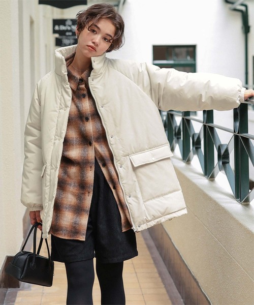 titivate（ティティベイト） ブルゾン アウター スタンドカラー中綿