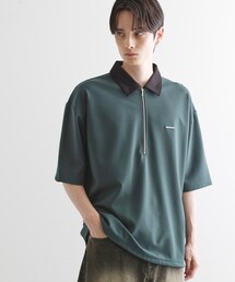 ポロシャツ 配色ハーフジップポロシャツ メンズ｜ZOZOTOWN Yahoo!店