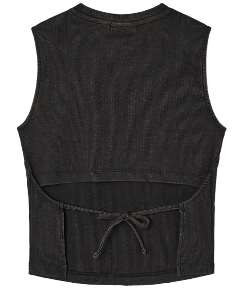 グッチ　ノースリーブトップス　XS ブラック GUESS（ゲス） tシャツ GUESS Originals Open Back Script Tee