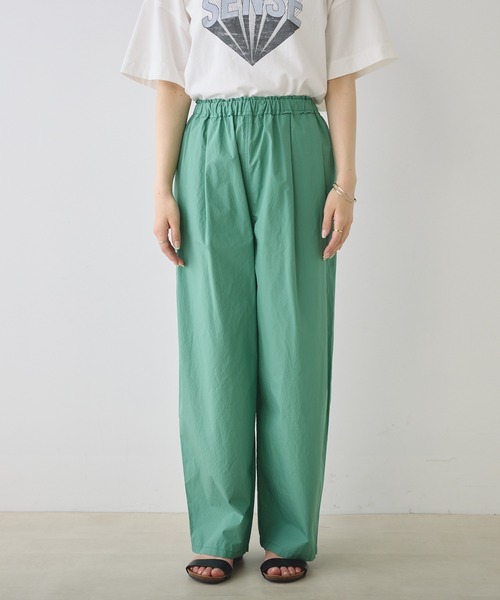 PUAL CE CIN
ヴィンテージライクデニムバンドカラーシャツ pual ce cin スラックス パンツ 「WEB限定」2タックスラックス