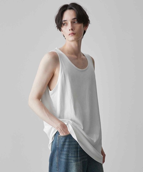 【CLEL】タンクトップ Sサイズ ホワイト＆ブラック C DOUBLE タンクトップ（タンクトップ）｜UNITED ARROWS