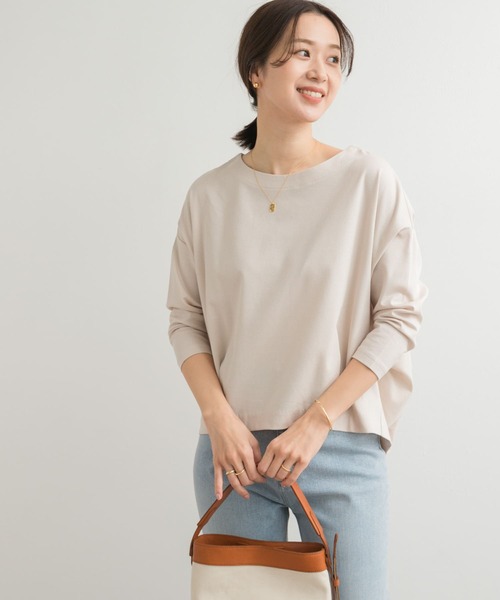 「URBAN RESEARCH DOORS」 7分袖カットソー MEDIUM ベージュ系その他 レディース