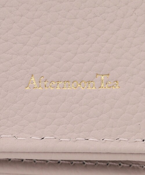 Afternoon Tea（アフタヌーンティー） 財布 フラワーチャーム付き本革