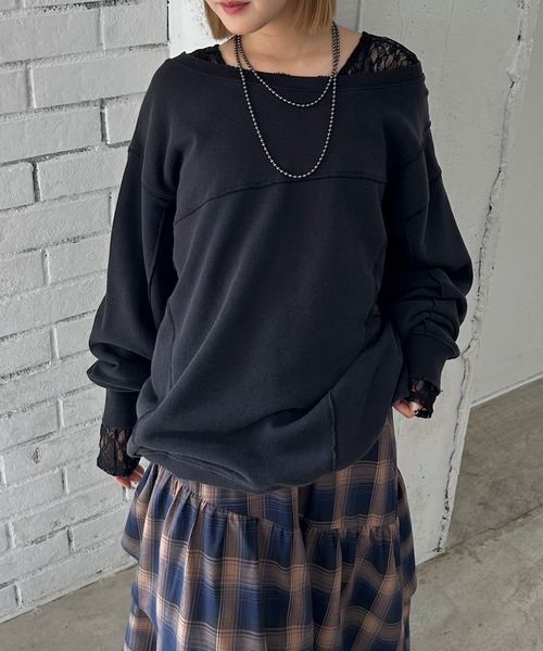PAGEBOY（ページボーイ） トレーナー スウェット リメイクライク