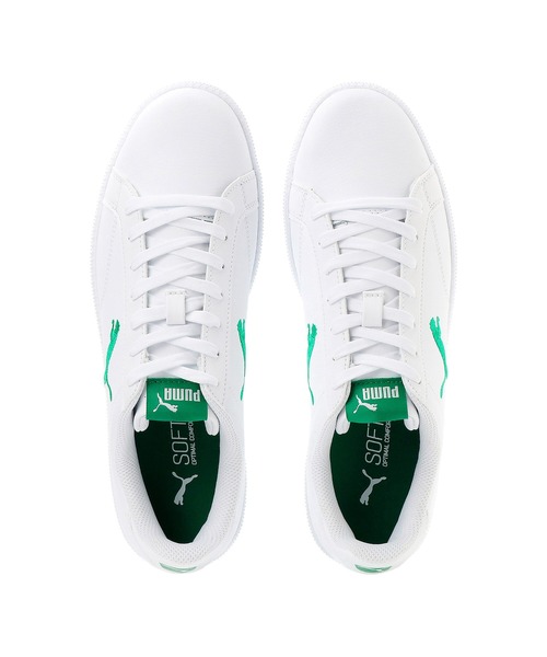 [PUMA] low cut спортивные туфли 23.0cm белый × зеленый мужской 