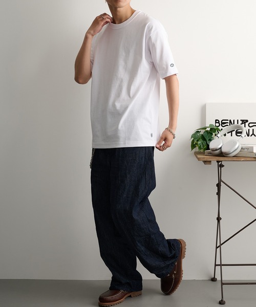 DISCUS tシャツ 「DISCUS」USA綿混HEAVY WEIGHT天竺 半袖クルーネックT