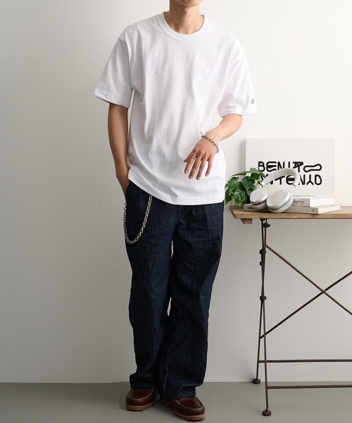 DISCUS tシャツ 「DISCUS」USA綿混HEAVY WEIGHT天竺 半袖クルーネックT