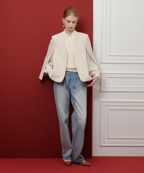 LOULOU WILLOUGHBY（ルルウィルビー） ジャケット ノーカラー