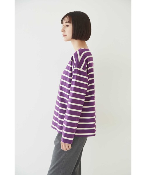 「human woman」 長袖カットソー MEDIUM ダークオリーブ レディース