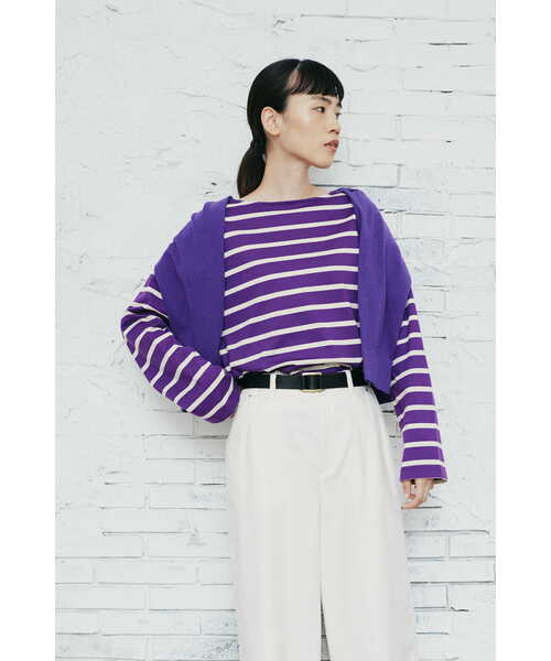 「human woman」 長袖カットソー MEDIUM ダークオリーブ レディース