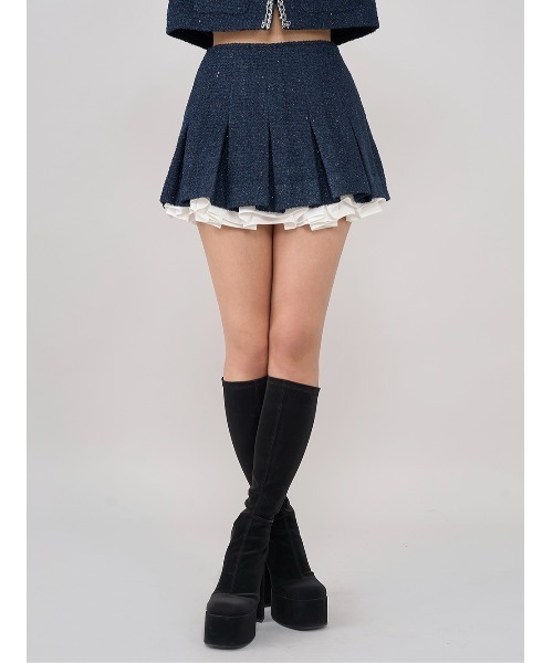 【完売品】Darich スパンコールツイードミニスカートM Darich スカート スパンコールツイードミニスカート : ZOZOTOWN