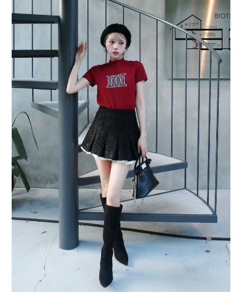 【完売品】Darich スパンコールツイードミニスカートM Darich スカート スパンコールツイードミニスカート : ZOZOTOWN
