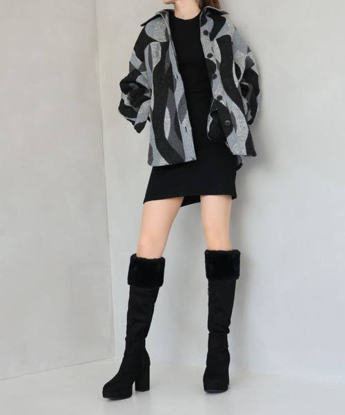VIVIAN（ヴィヴィアン） ロング ブーツ ふわふわファー厚底