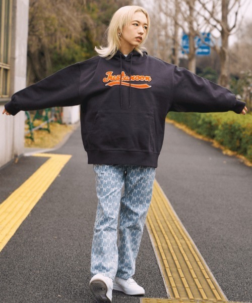 「JUST A NOON」 デニムパンツ MEDIUM ライトブルー レディース