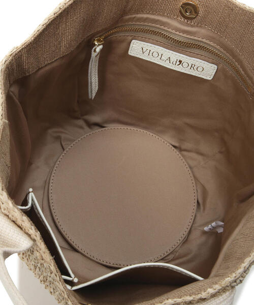「VIOLAd'ORO」 かごバッグ F ナチュラル レディース_画像8