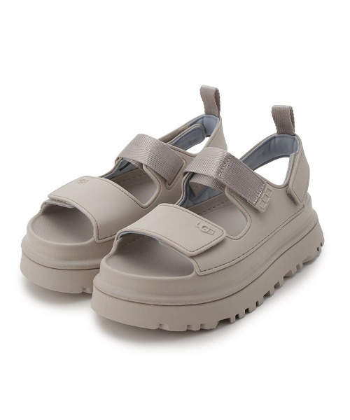 「UGG」 フラットサンダル 23cm ライトグレー レディース_画像2