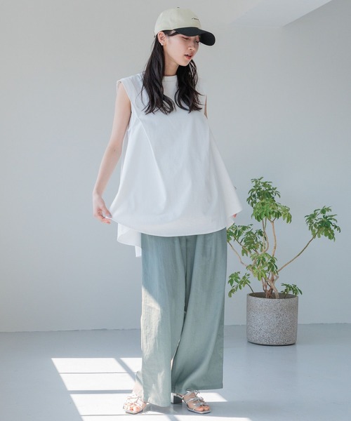 「LOWRYS FARM」 ノースリーブトップス FREE ブラック レディース_画像3