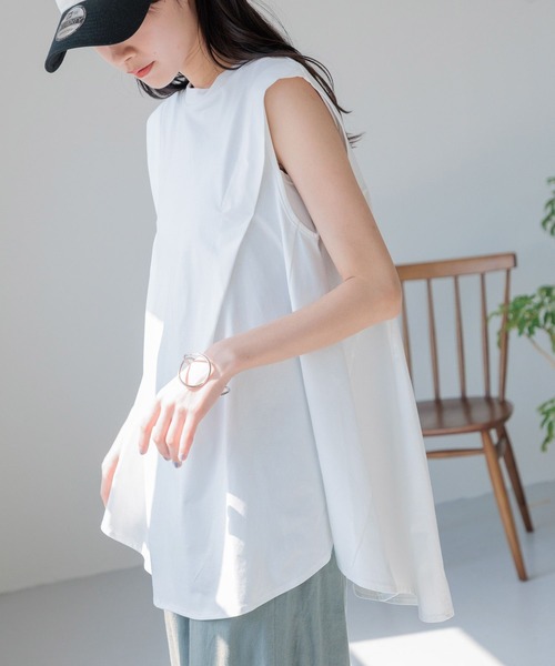 「LOWRYS FARM」 ノースリーブトップス FREE ブラック レディース_画像7