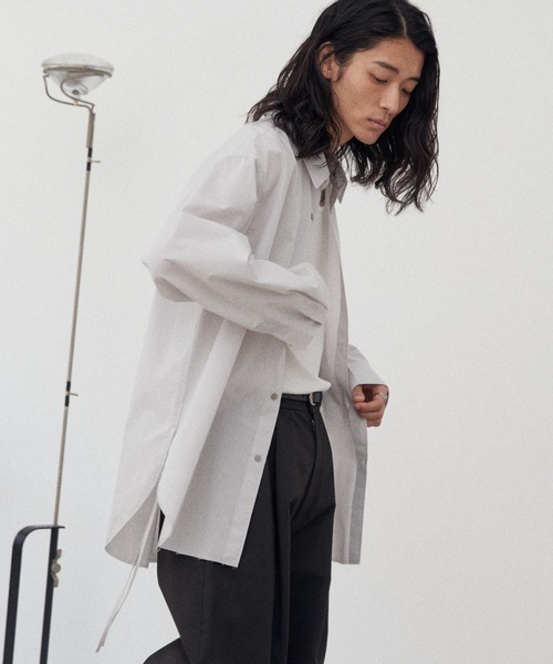 WYM LIDNM 「WYM LIDNM」 長袖シャツ S ライトグレー メンズ