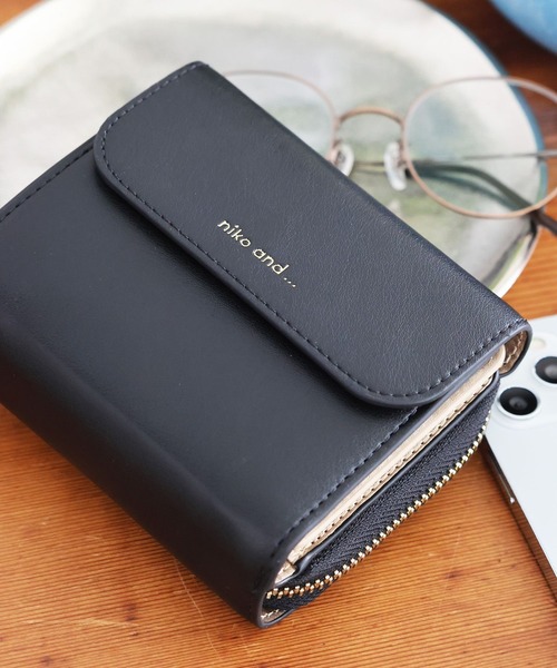 niko and…（ニコアンド） 財布 0 ブラック レディース : ZOZOTOWN