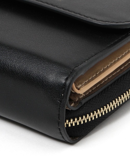 ともちゃん☆niko and ニコアンド レザーウォレット 牛革 長財布