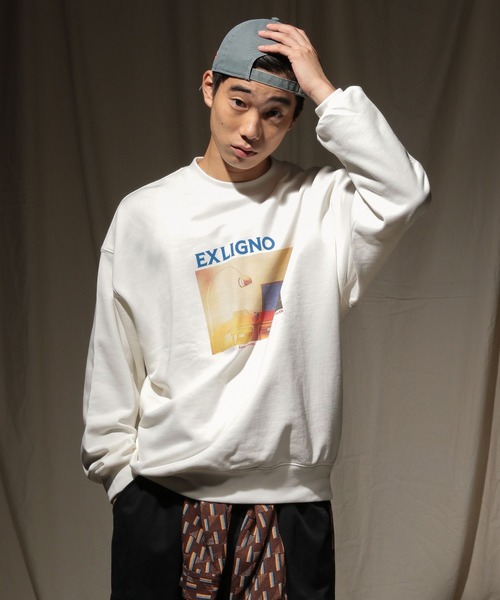 niko and…（ニコアンド） トレーナー スウェット フォトプリント