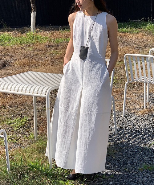 「MAISON DE THERESE」 「JLP」ノースリーブワンピース FREE ブラック レディース_画像2