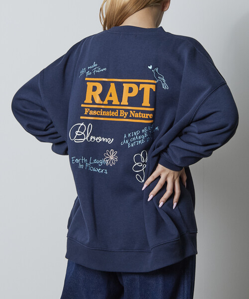 rihka スウェットシャツ RAP010フリーサイズ クロップ丈 綿 レーヨン FREAK'S STORE（フリークスストア） トレーナー スウェット 限定展開