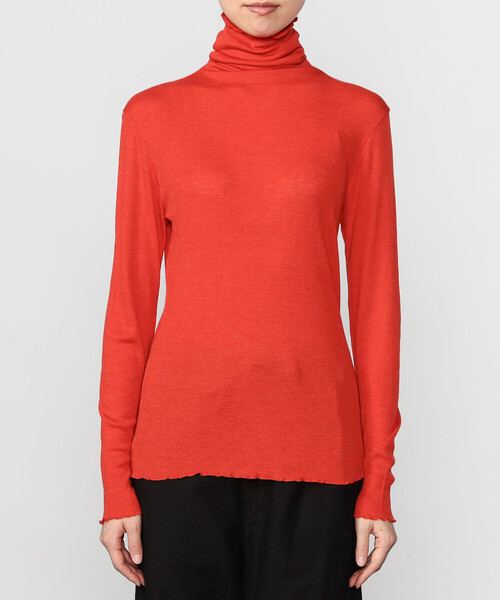 TICCA（ティッカ） tシャツ | ウールシルク ボトルネックプルオーバー