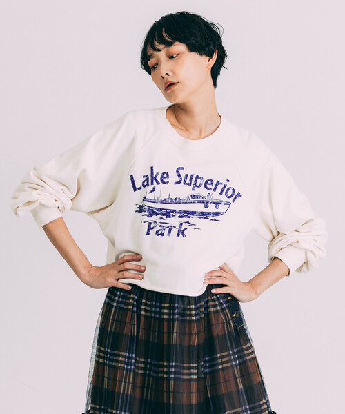 Freada（フリーダ） トレーナー スウェット グランジ カットオフ 短丈