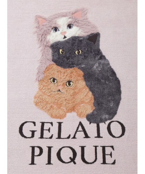 ジェラピケスリープ ねこ 布団カバーSleepCAT3柄 ジャガードマルチカバー gelato pique Sleep ベッド 寝具 「Sleep」CAT3柄 ジャガードマルチ