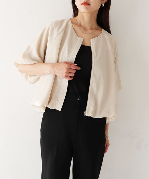 「HER CLOSET」 長袖シャツ M ライトベージュ レディース_画像2