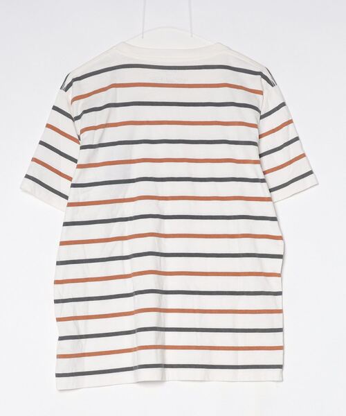 「Design Tshirts Store graniph」 ボーダー柄半袖Tシャツ「TOM and JERRYコラボ」 M ホワイト レディース_画像2