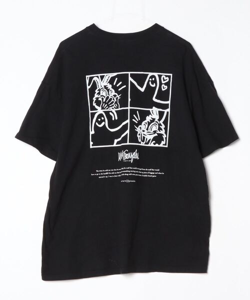 「（What it isNt）ART BY MARKGONZALES」 半袖Tシャツ「GYDAコラボ」 FREE ブラック レディース_画像2