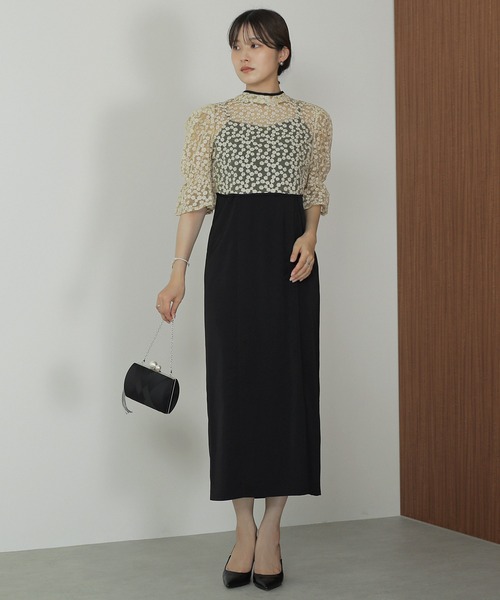 「Kana」 コンビワンピース M ネイビー レディース_画像4