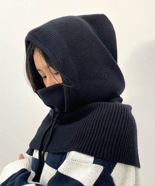 LUMIRA ニット帽 ニットキャップ 大きめニット バラクラバ ネック
