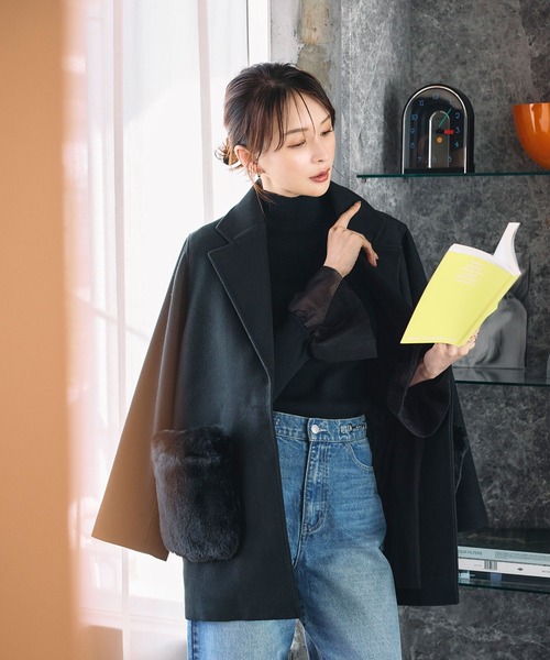 &. NOSTALGIA（ノスタルジア） ニット セーター メッシュフレア