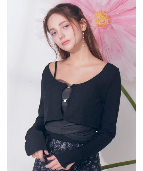 EATME（イートミー） tシャツ チュールドッキングキャミリブTOPセット